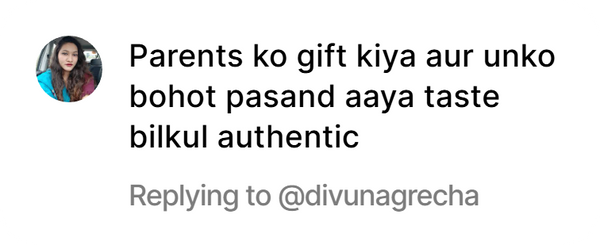 Customer review screenshot