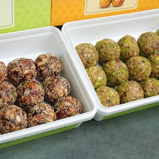 Laddu Combo I Peanut Pista Laddu - Saatvik Laddu