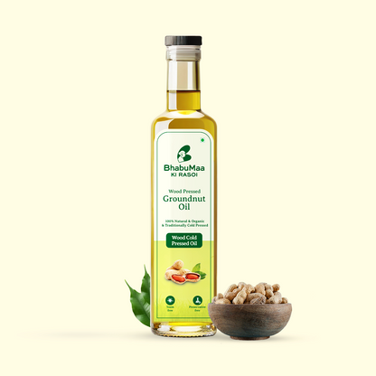 Wood-Pressed Groundnut Oil (Peanut Oil) (1L)
