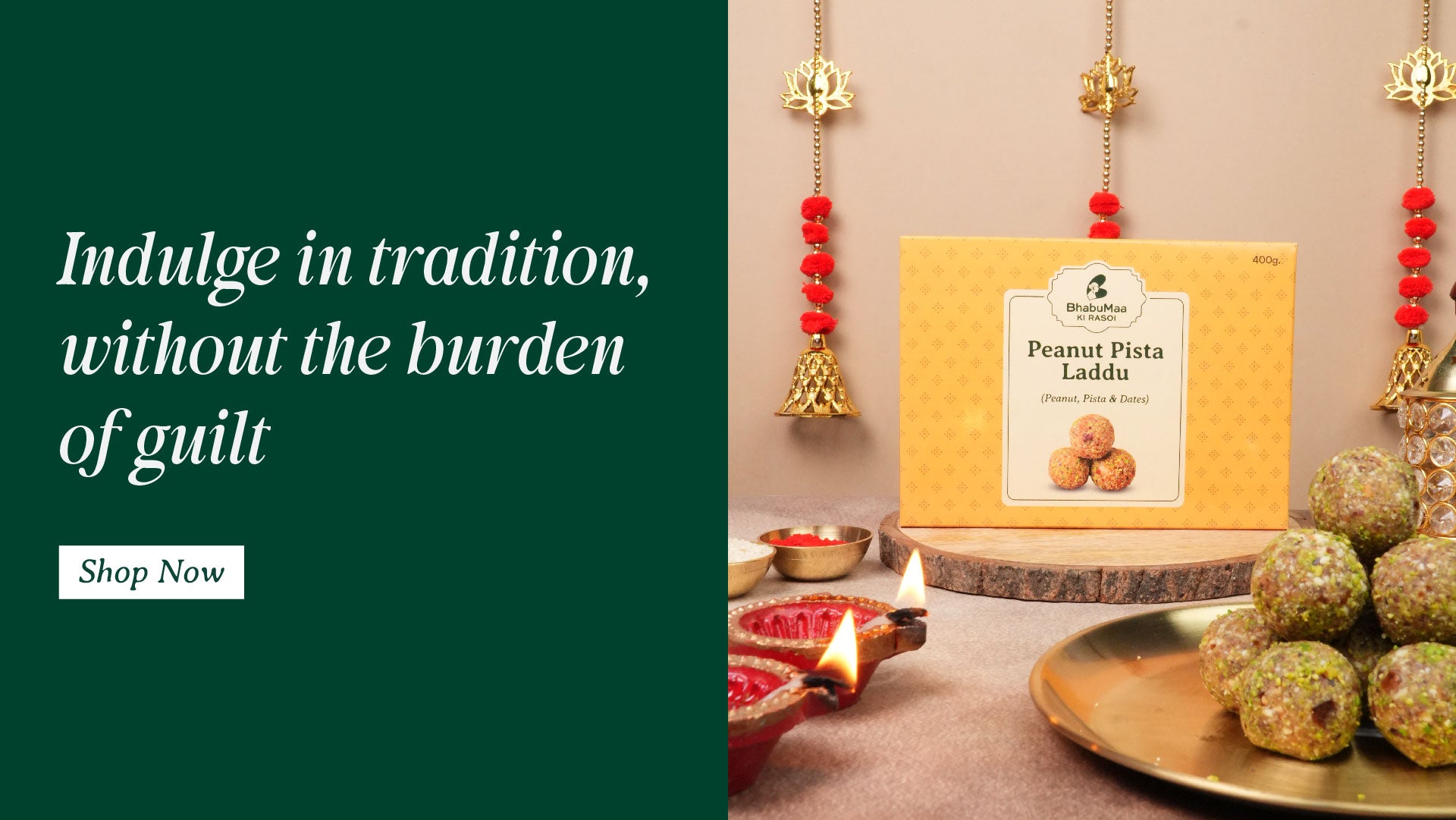 Peanut Pista Laddu | Peanut | With Roasted Peanuts & Pistachios