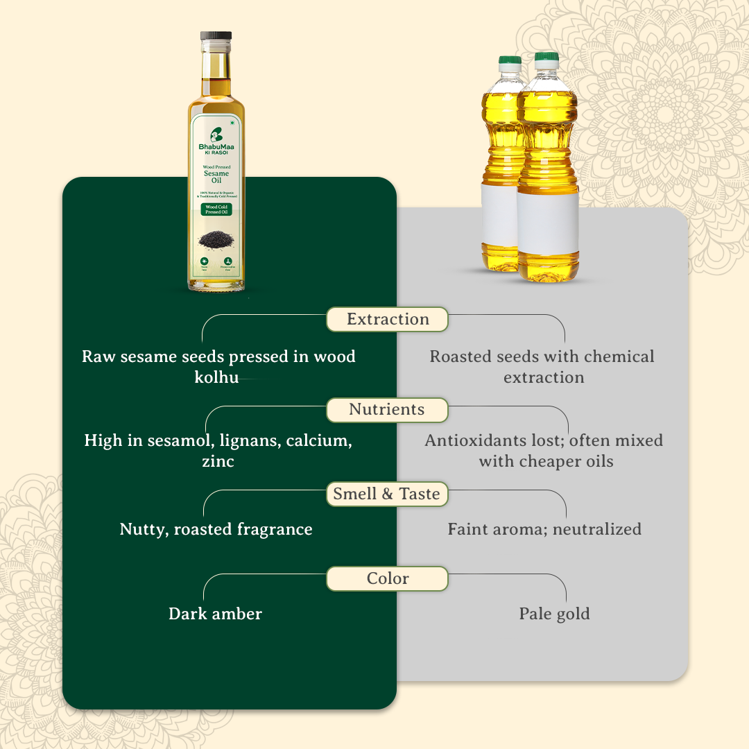 Wood-Pressed Sesame Oil (Til Oil)