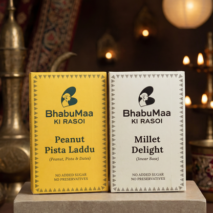 Millet Delight(Jowar Base) | Peanut Pista Laddu | Combo of 2 (100gm X 2)