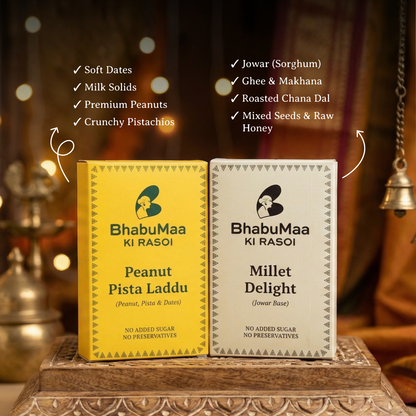 Millet Delight(Jowar Base) | Peanut Pista Laddu | Combo of 2 (100gm X 2)